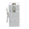 ACCL Keystone Insert, White, USB 2.0 Type A Female To Type B Female Adapter