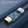 C&E 150FT AOC Fiber Optic Hybrid HDMI Cable HDTV 4K 60Hz 18Gb HDR ARC HDCP 2.2 CNE618999