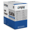 Cmple 1000ft Cat6 Lan Ethernet Cable Yellow | Unshielded | CMR Riser 23AWG UTP