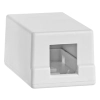 ACCL 1 Port Keystone Jack Surface Mount Box -White