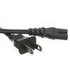 ACCL 3ft NEMA 1-15P (2-Prong) to C7 Power Cable, Non-Polarized for Notebook/Laptop, Black