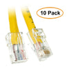 ACCL 3ft Cat6 RJ45 Bootless Ethernet Patch Cable, Yellow