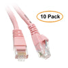 ACCL 50 Feet RJ45 Snagless/Molded Boot Pink Cat6 Ethernet Lan Cable