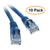 ACCL 2 Feet RJ45 Snagless/Molded Boot Blue Cat6a Ethernet Lan Cable