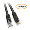 ACCL 3 Feet RJ45 Snagless/Molded Boot Black Cat6a Ethernet Lan Cable