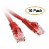 ACCL 15 Feet RJ45 Snagless/Molded Boot Red Cat6a Ethernet Lan Cable