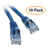 ACCL 6in RJ45 Snagless/Molded Boot Blue Cat5e Ethernet Lan Cable