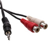 ACCL 6ft 3.5mm Stereo to 2 Female RCA (Left/Right) Cable