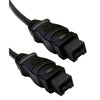 ACCL 6ft Firewire 800 (9 Pin Male to 9 Pin Male) IEEE-1394b Cable, Black