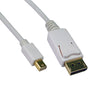 ACCL 10ft Mini DisplayPort Male to DisplayPort Male 1.2 Video Cable, White