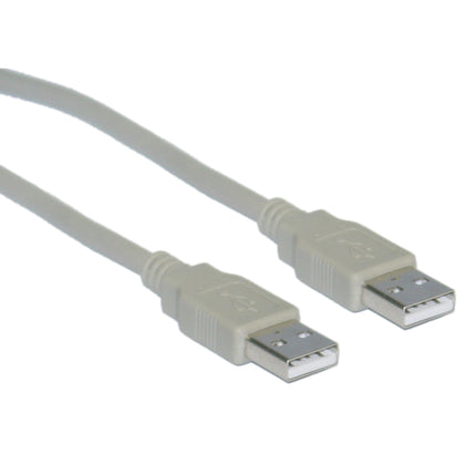 ACCL 15ft USB 2.0 A Male to A Male Cable, 28/24 AWG, Gray