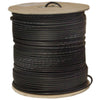 ACCL 20 AWG RG58/AU Coaxial Cable, Copper Stranded Center Conductor, Braided Shield, 1000ft Spool, Black