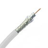 ACCL 18 AWG RG6 Coaxial Cable, Solid Core, White, 1000ft Pullbox