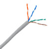 ACCL Plenum UTP Cat5e Cable, Solid, CMP rated, 24 AWG, Pull Boxes, Gray, 1000ft