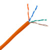 ACCL 1000ft Cat5e UTP Ethernet Cable, Solid, Pullbox, Orange
