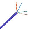 ACCL 1000ft Cat5e UTP Ethernet Cable, Stranded, Pullbox, Purple