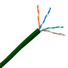 ACCL 1000ft Cat5e UTP Ethernet Cable, Solid, Pullbox, Green