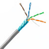 ACCL 1000ft Cat5e Ethernet Cable, Stranded, 24 AWG Pure copper, Pullbox, Gray