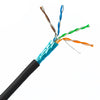 ACCL 1000ft Cat5e STP Ethernet Cable,  24AWG, Pure Copper, Solid, Pullbox, Black