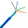 ACCL 1000ft Plenum Cat6 STP Cable, Bare end, Blue, Solid, CMP rated, 23 AWG, Spool, Blue