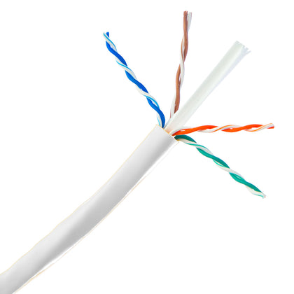 ACCL 1000ft Cat6 UTP Ethernet Cable, Stranded, Pullbox, White