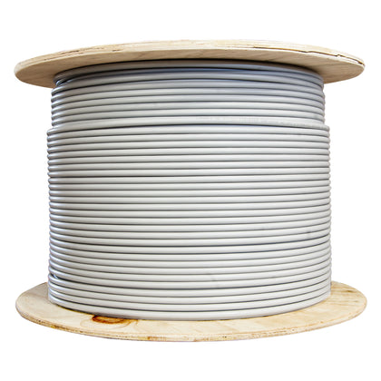 ACCL 1000ft Cat6 STP Ethernet Cable, Bare end, Solid, 23AWG, Spool, Gray