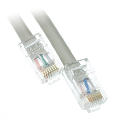 ACCL 5ft Cat5e Plenum RJ45 Bootless Ethernet Lan Cable, CMP, 24 AWG, Gray