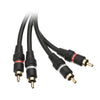 ACCL 3ft High Quality RCA Stereo Audio Cable (2 x RCA Male to 2 x RCA Male), Dual Channel (Right and Left), Gold Plated Connectors, Black