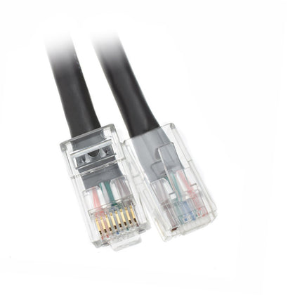 ACCL 2ft Cat5e RJ45 Bootless Ethernet Lan Cable, Black