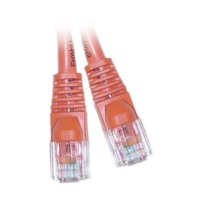 ACCL 25 Feet RJ45 Snagless/Molded Boot Orange Cat6 Crossover Ethernet Lan Cable