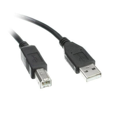 ACCL 1ft USB 2.0 A Male to B Male Printer/Device Cable, Black