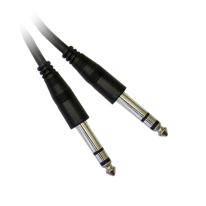 ACCL 50 Feet Black 1/4 Male to 1/4 Male Stereo Patch Cable