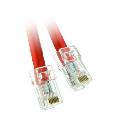 ACCL 3ft Cat6 RJ45 Bootless Ethernet Patch Cable, Red