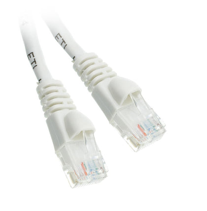 ACCL 35 Feet RJ45 Snagless/Molded Boot White Cat6a Ethernet Lan Cable