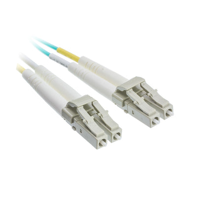 ACCL 6.56ft (2 Meter) LC to LC 10 Gigabit Aqua Fiber Optic Cable, Multimode, Duplex, 50/125