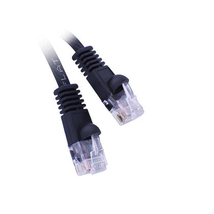 ACCL 25 Feet Cat6 Flat RJ45 Ethernet Cable, 32 AWG Black