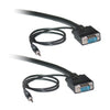 ACCL 100ft HD15 Male to HD15 Male SVGA Cable with 3.5mm Audio, Coaxial Construction, Double Shielded, Black