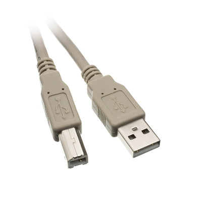 ACCL 10ft USB 2.0 A Male to B Male Printer/Device Cable, Gray