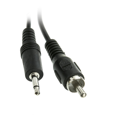 ACCL 6ft 3.5mm Mono Male to RCA Male Cable, Black