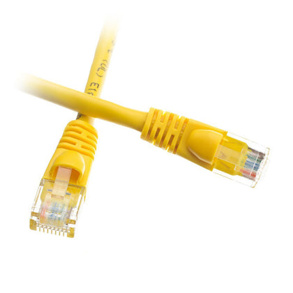 ACCL 50 Feet RJ45 Snagless/Molded Boot Yellow Cat6a Ethernet Lan Cable