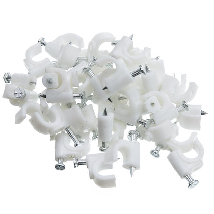 ACCL 6-7mm RG6 Cable Clip (100 Pieces/Bag), White