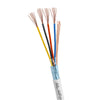 ACCL 22/4 Gauge AWG Alarm Security Wire Cable Stranded Conductor Shielded Bulk - 500 Feet White