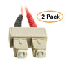 ACCL 3.28ft (1 Meter) SC to SC Fiber Optic Cable, Multimode, Duplex, 50/125