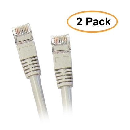 ACCL 25 Feet Shielded Cat5e Snagless/Molded Boot Ethernet Cable, Gray