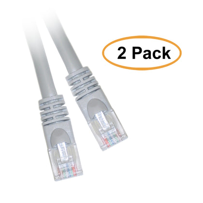 ACCL 3 Feet RJ45 Snagless/Molded Boot Gray Cat6 Crossover Ethernet Lan Cable