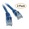 ACCL 50 Feet RJ45 Snagless/Molded Boot Blue Cat6a Ethernet Lan Cable