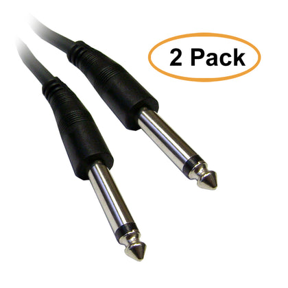 ACCL 100 Feet Black 1/4 Male to 1/4 Male Mono Patch Cable