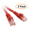 ACCL 3 Feet RJ45 Snagless/Molded Boot Red Cat6a Ethernet Lan Cable