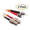 ACCL 3.28ft (1 Meter) SC to ST Fiber Optic Cable, Multimode, Duplex, 50/125