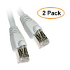 ACCL 100 Feet RJ45 Snagless/Molded Boot Shielded Cat6a Gray Ethernet Patch Cable